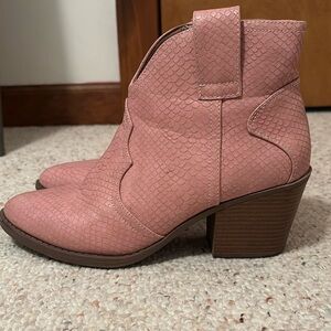 Pink Ankle Boots for Women